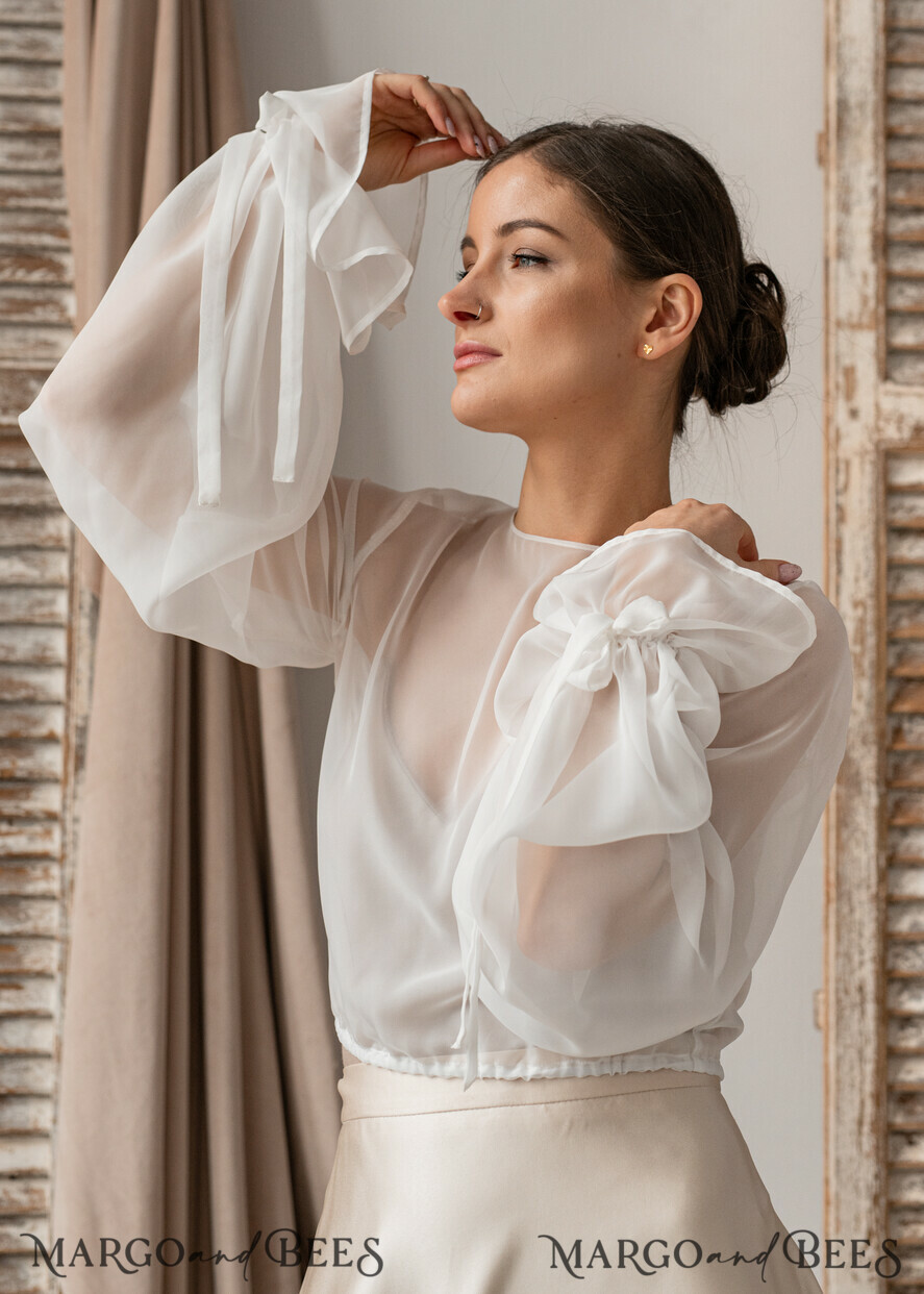 BRAUT Bolero, Kleider, Strumpfband SPITZEN HOCHZEITSBOLERO Elfenbein Seide und Spitze Hochzeitsbolero mit langen Ärmeln, Shrug Damen Hochzeitsjacke, Braut Rückenfreies Cover-up, Elfenbein Bluse für die Braut, Braut Spitze Bluse, Kleid Capelet