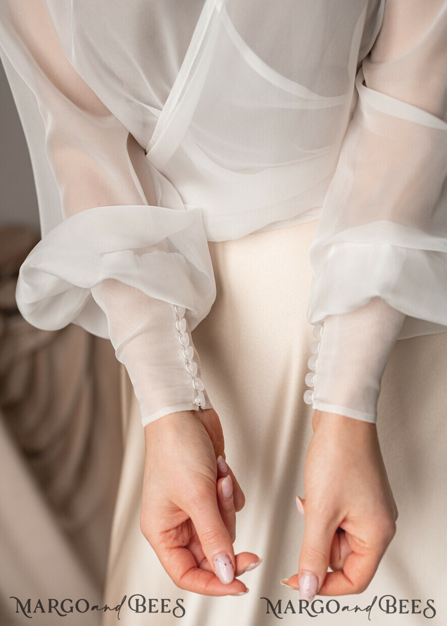 BRAUT Bolero, Kleider, Strumpfband SPITZEN HOCHZEITSBOLERO Elfenbein Seide Hochzeitsbolero mit langen Ärmeln, Shrug für Frauen Hochzeit, Brautmodesticker, Boho Bluse für die Braut, Brautspitzenbluse, Kleid Capelet.