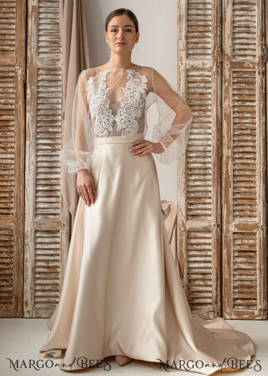 BRIDE bolero, robes, garter LACE WEDDING BOLERO Ivory Lace Wedding bolero long sleeve, Shrug Women Wedding, Bridal Backless Coverup, Ivory Blouse for Bride, Bridal Lace Blouse, dress capalet