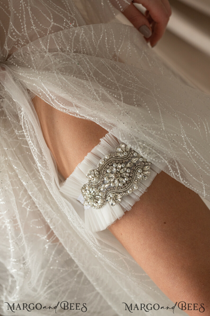 BRAUT Bolero, Kleider, Strumpfband NACHTKLEID / UNTERHEMD Weißes/Elfenbein Nachthemd mit Perlen, Seidensatin für die Braut, Brautunterkleid, Hochzeitsunterwäsche, Brautunterwäsche, Braut-Nachthemd.
