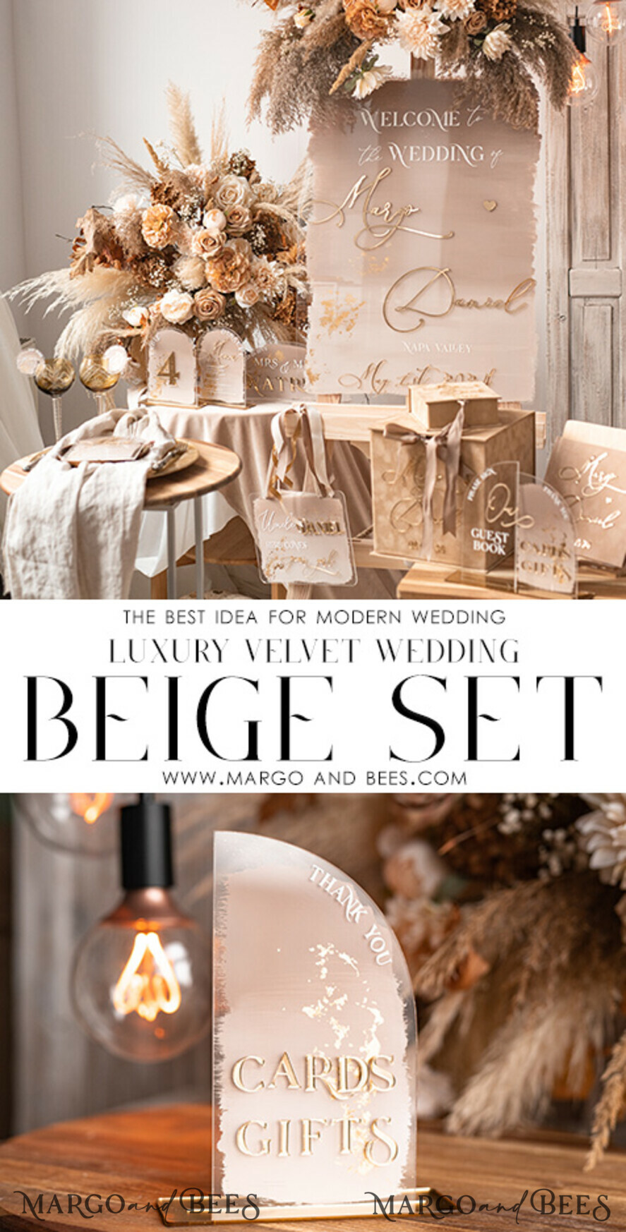 TABLE DECOR SIGNS Guestbook & Cards Gifts Signs Transparent Acrylic Cards & gifts Sign, Half Arch Beige Ombre Acrylic And Gold Sign, Nude Gold Plexi Sign, Taupe Luxury Wedding Table Decor, Wedding Signage Golden Mirror Cards Sign with stand