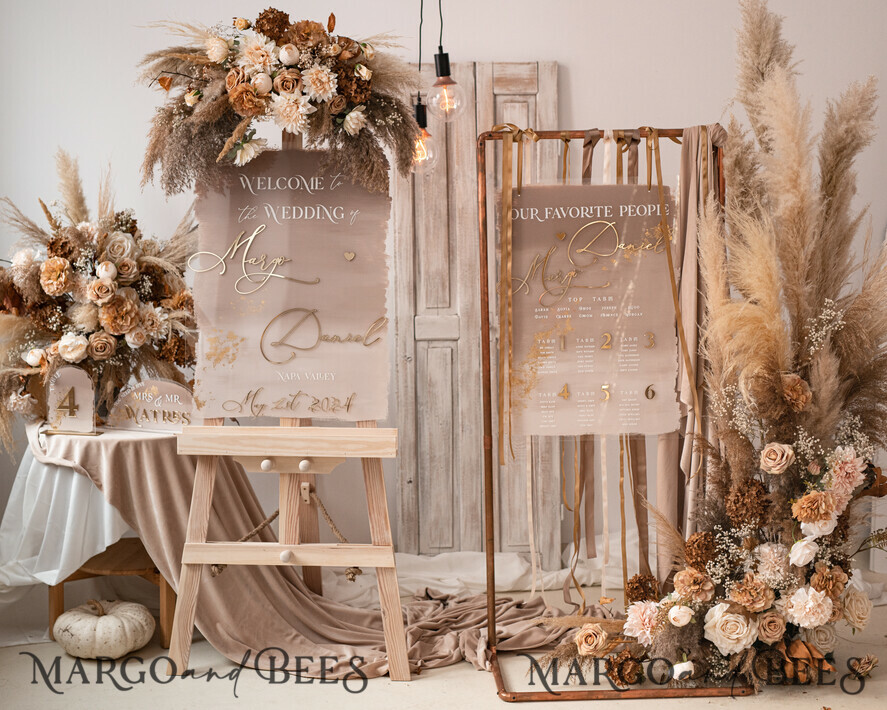 TABLE DECOR SIGNS Guestbook & Cards Gifts Signs Transparent Acrylic Cards & gifts Sign, Half Arch Beige Ombre Acrylic And Gold Sign, Nude Gold Plexi Sign, Taupe Luxury Wedding Table Decor, Wedding Signage Golden Mirror Cards Sign with stand