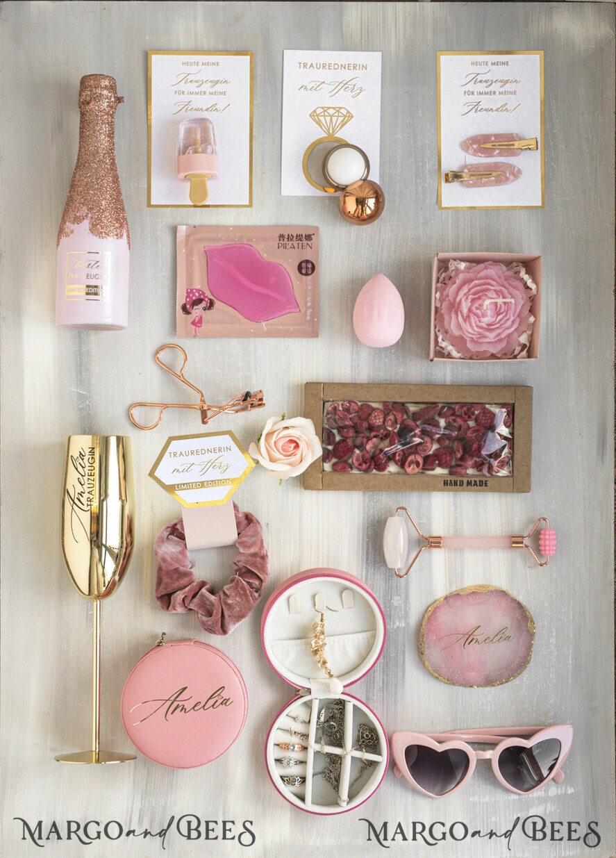 Brautjungfer/Trauzeuge Box Trauzeugin Geschenk Fragen Box XXL Trauzeugin Geschenk Fragen Box, Brautjungfer Trauzeuge, Möchtest Du meine Trauzeugin sein Box, Geschenkschachtel, Trauzeuge Fragen