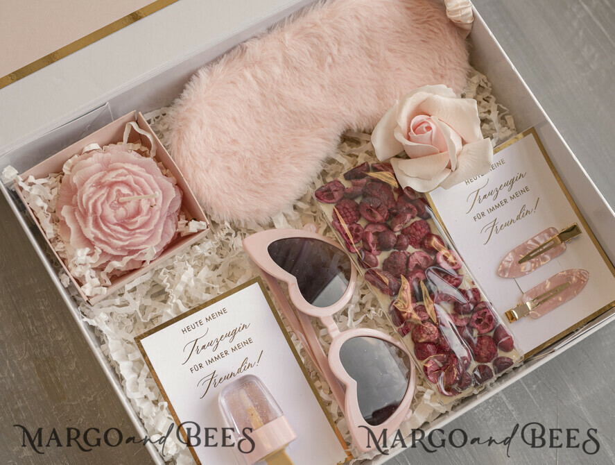 Brautjungfer/Trauzeuge Box Trauzeugin Geschenk Fragen Box XXL Trauzeugin Geschenk Fragen Box, Brautjungfer Trauzeuge, Möchtest Du meine Trauzeugin sein Box, Geschenkschachtel, Trauzeuge Fragen