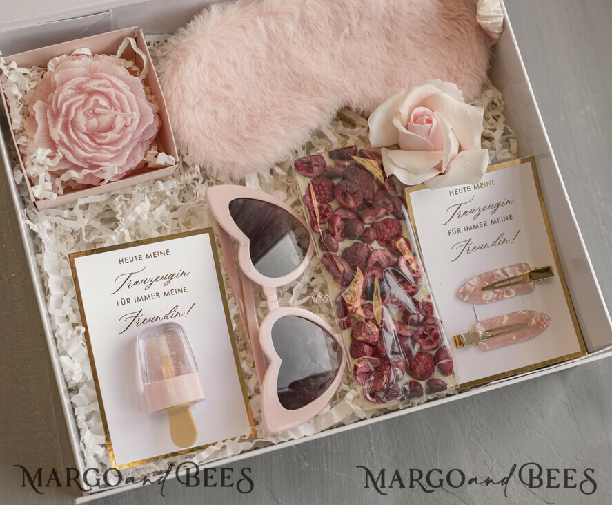 Brautjungfer/Trauzeuge Box Trauzeugin Geschenk Fragen Box XXL Trauzeugin Geschenk Fragen Box, Brautjungfer Trauzeuge, Möchtest Du meine Trauzeugin sein Box, Geschenkschachtel, Trauzeuge Fragen