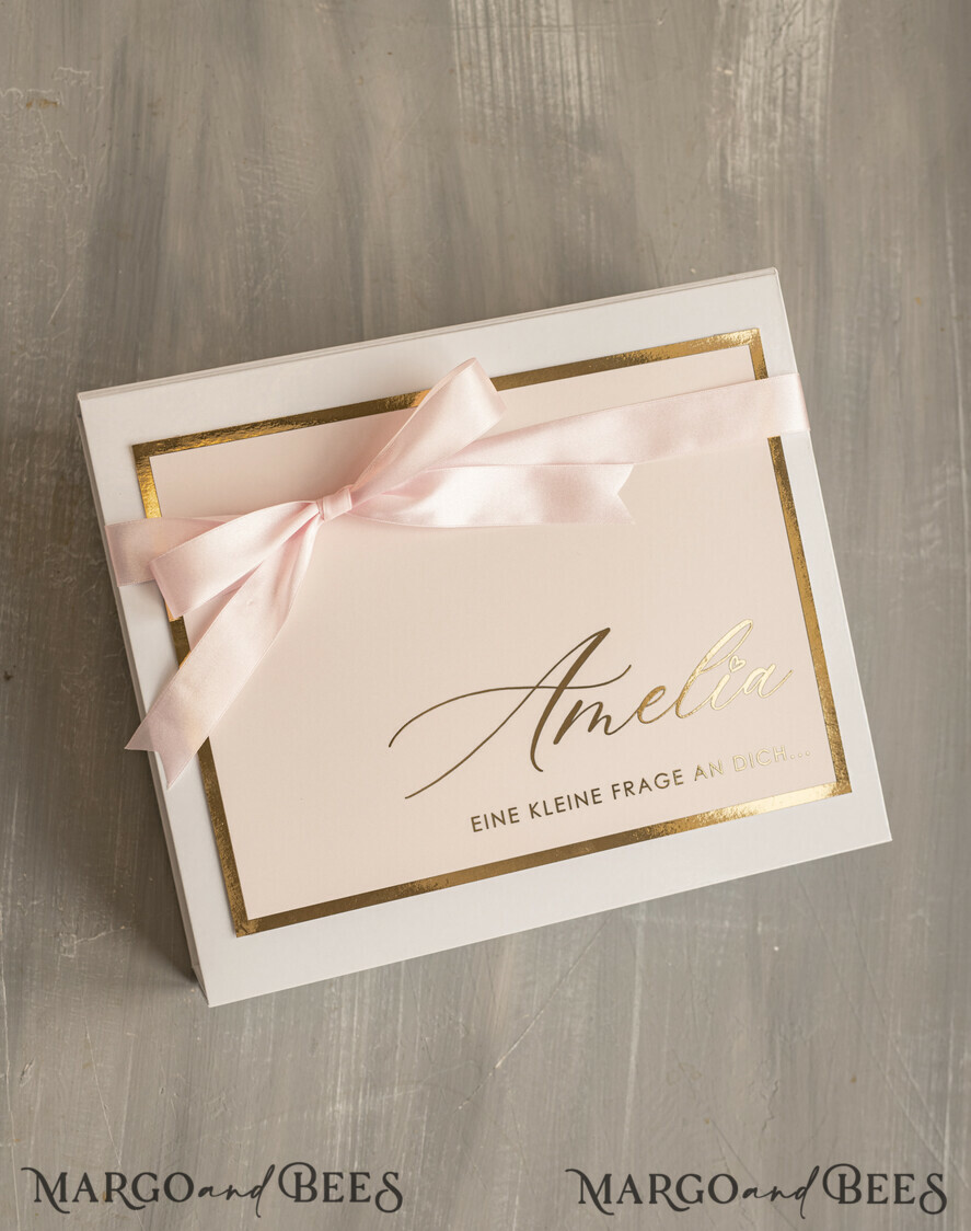 BRIDESMAID/BEST MAN BOX Trauzeugin geschenk fragen box XXL Trauzeugin geschenk fragen box, Brautjungfer Trauzeuge, Möchtest Du meine Trauzeugin sein box, Geschenkschachtel, Trauzeuge fragen
