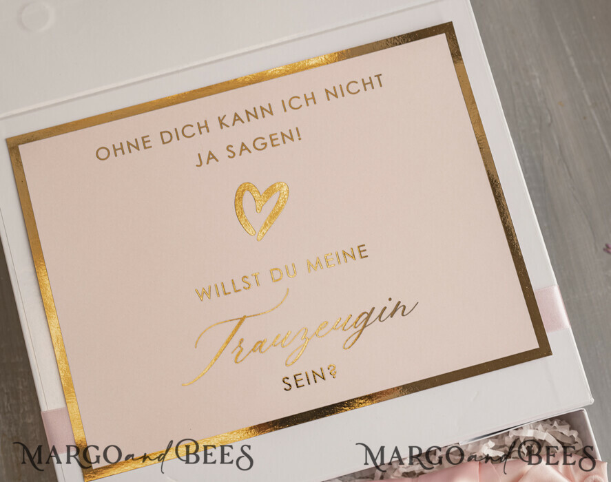 BRIDESMAID/BEST MAN BOX Trauzeugin geschenk fragen box XXL Trauzeugin geschenk fragen box, Brautjungfer Trauzeuge, Möchtest Du meine Trauzeugin sein box, Geschenkschachtel, Trauzeuge fragen