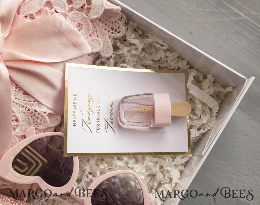 Brautjungfer/Trauzeuge Box Trauzeugin Geschenk Fragen Box XXL Trauzeugin Geschenk Fragen Box, Brautjungfer Trauzeuge, Möchtest Du meine Trauzeugin sein Box, Geschenkschachtel, Trauzeuge Fragen