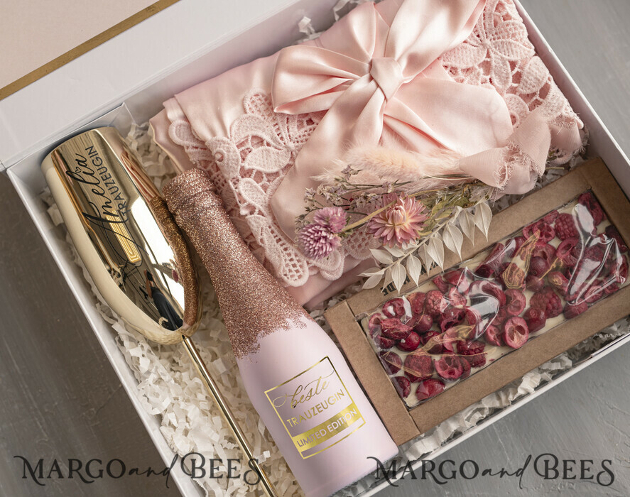 Brautjungfer/Trauzeuge Box Trauzeugin Geschenk Fragen Box XXL Trauzeugin Geschenk Fragen Box, Brautjungfer Trauzeuge, Möchtest Du meine Trauzeugin sein Box, Geschenkschachtel, Trauzeuge Fragen