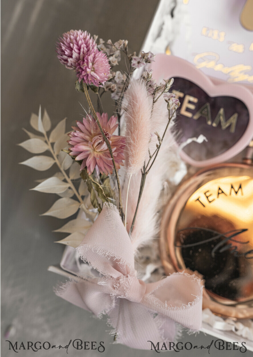 BRIDESMAID/BEST MAN BOX bridesmaid proposal box Personalized Bridesmaid Proposal Box with Robe, Complete Maid of Honour Box, Blush Will You Be My Bridesmaid box set