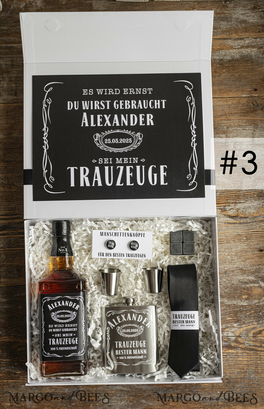 Brautjungfer/Trauzeuge Box Trauzeuge Fragen Geschenkbox Trauzeuge Fragen Geschenkbox Willst du mein Trauzeuge sein
