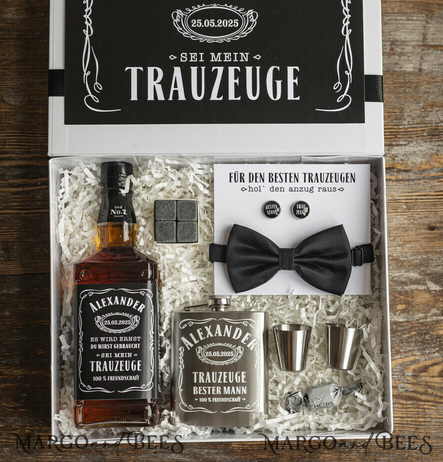 Brautjungfer/Trauzeuge Box Trauzeuge Fragen Geschenkbox Trauzeuge Fragen Geschenkbox Willst du mein Trauzeuge sein