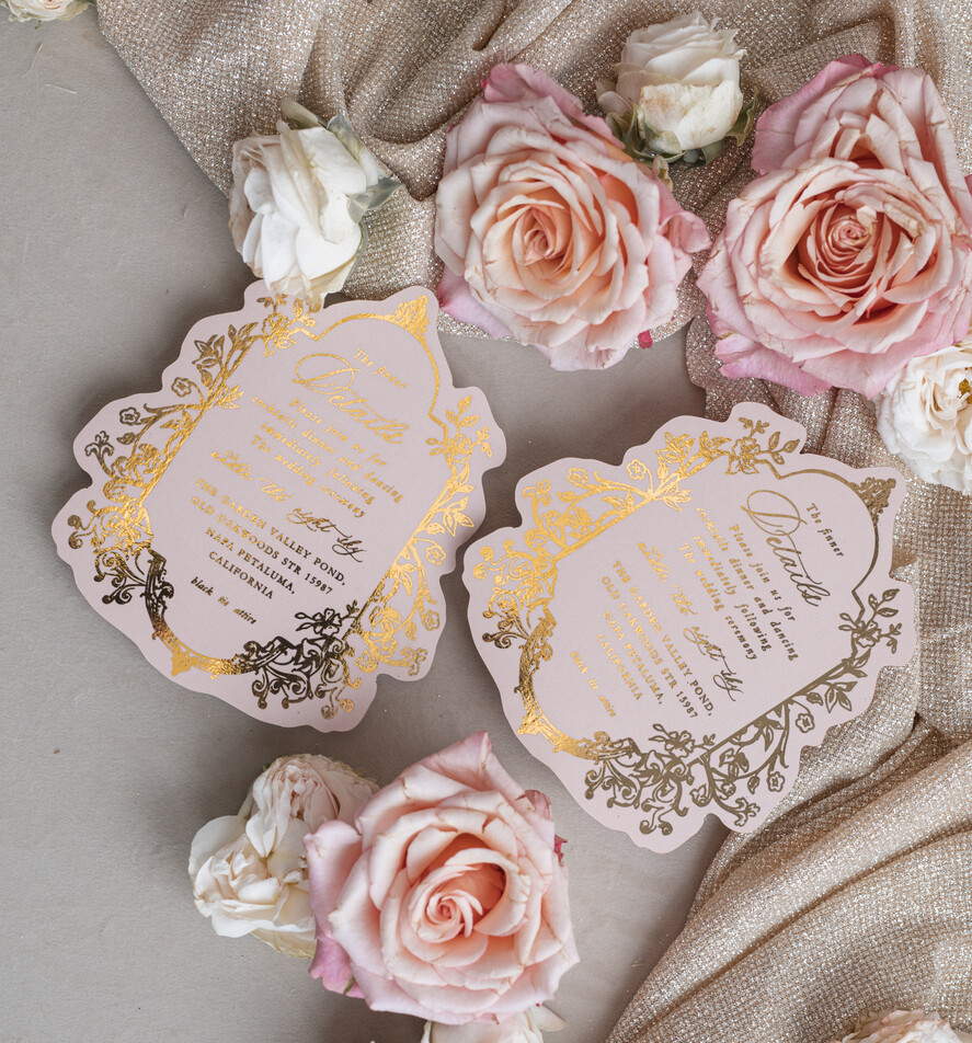 WEDDING INVITATIONS Vintage Baroque Vintage Baroque Wedding Invitation suite Beige Golden Fine art Roses Wedding Invitations with rsvp Victorian wedding crest Chinoiserie Invites Royal Ornamental frame
