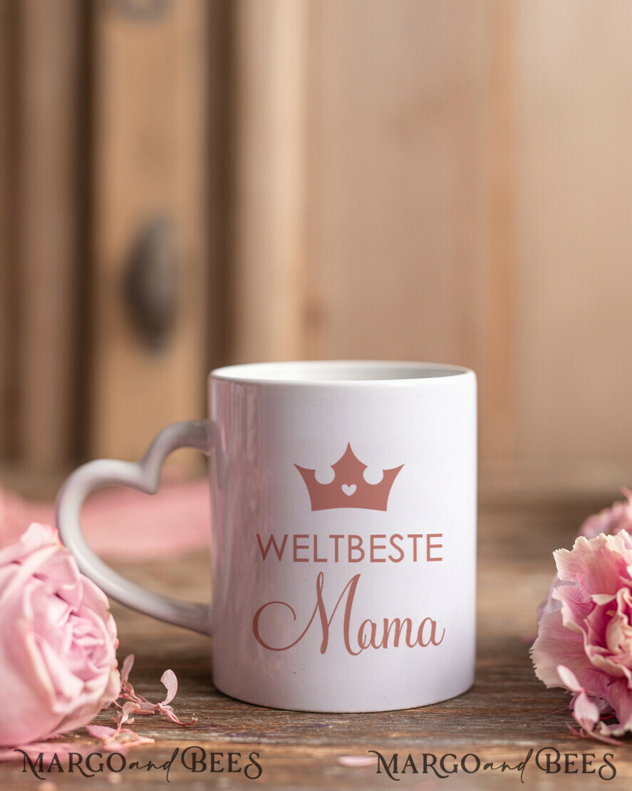 Geschenke zum Muttertag Muttertagsbox in Herzform Geschenkbox Herz für Mama mit Tasse, Kaffee, Tee, Honig & Grußkarte – stilvolles Muttertagsgeschenk, fertig verpackt und liebevoll gestaltet