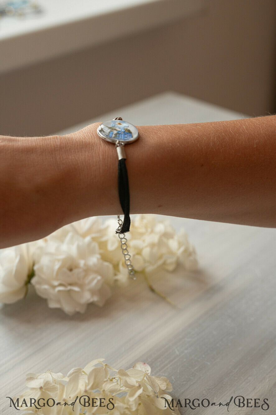 Geschenke zum Muttertag Schmuck für Mama zum Muttertag Geschenk für Mama – Armband mit Vergissmeinnicht-Blume in Geschenkbox mit Widmung