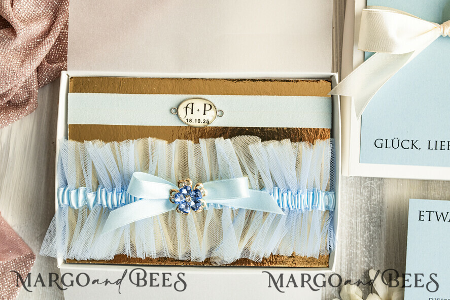 BRIDE bolero, robes, garter Geschenkidee für die Braut Strumpfband Strumpfband – die besondere Geschenkidee für die Braut