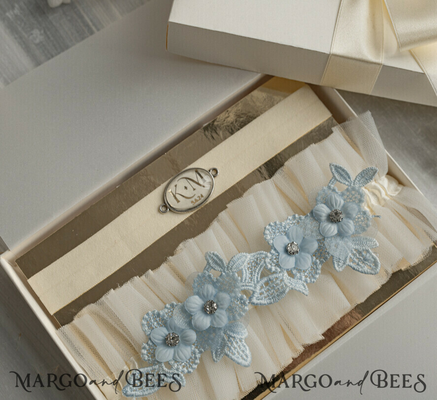 BRIDE bolero, robes, garter Geschenkidee für die Braut Strumpfband Doppeltes Strumpfband-Set für die Braut – edel & romantisch in Geschenkbox mit Gedicht – perfektes Geschenk zur Hochzeit