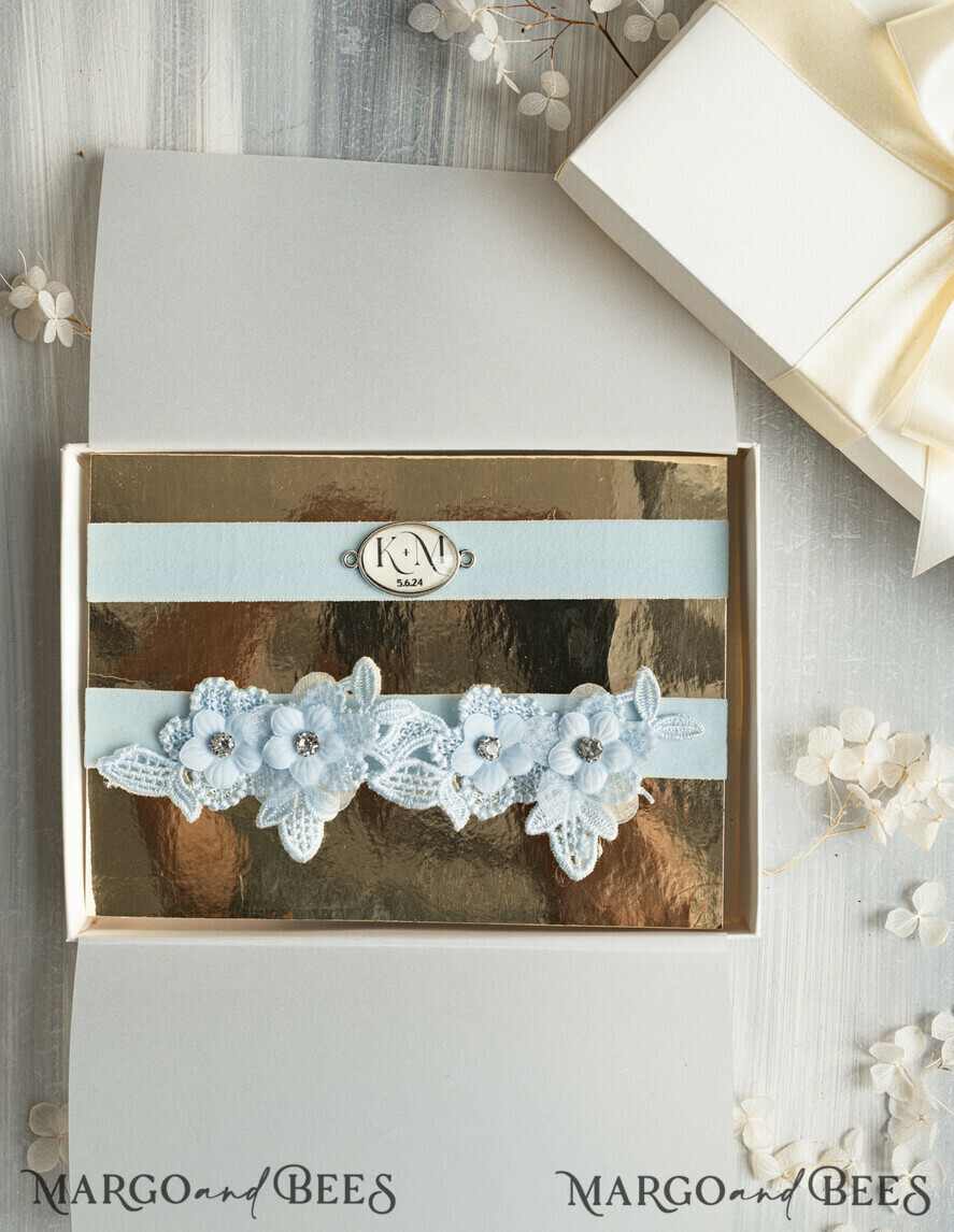 BRIDE bolero, robes, garter Geschenkidee für die Braut Strumpfband Doppeltes Strumpfband-Set für die Braut – edel & romantisch in Geschenkbox mit Gedicht – perfektes Geschenk zur Hochzeit
