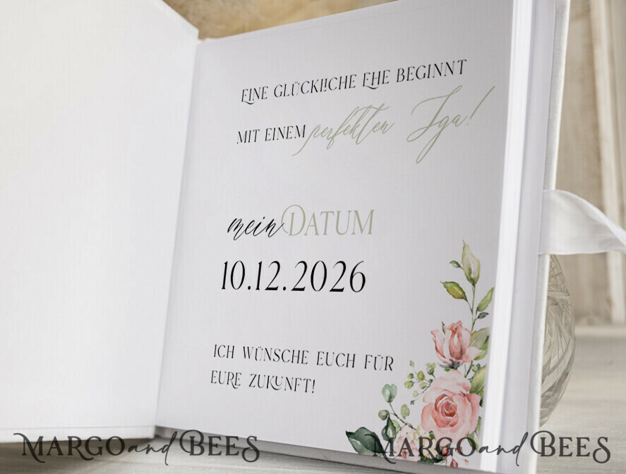 BRIDAL SHOWER INVITATIONS JGA geschenk braut JGA Gästebuch für die Braut – Buch mit Schleife & Fragen an Freundinnen – personalisiert