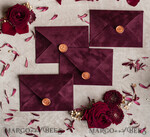 WEDDING INVITATIONS Velvet Envelopes  Maroon Velvet envelopes for invitations,  Marsala Velvet handmade  Envelopes  with liner for Wedding cards4