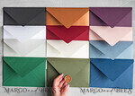 WEDDING INVITATIONS Velvet Envelopes  custom colors envelopes for invitations with velvet liners, a7 handmade  Envelopes with velvet liner for Wedding cards8