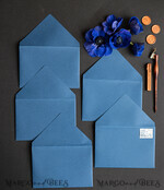 HOCHZEITS EINLADUNGEN Samtene Umschläge Marineblaue Umschläge für Einladungen mit Samteinlagen, handgefertigte A7-Umschläge mit Samteinlage für Hochzeitskarten.8