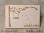 WEDDING GUEST BOOKS Wooden Rustic Guestbooks Rerto wedding guestbook, Boho Instax Photo Booth Album Rustic guest book polaroids4