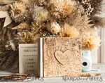 HOCHZEITS-GÄSTEBÜCHER Holzrustikale Gästebücher Rustikales Holz Hochzeitsgästebuch, Boho Instax Sofortfoto-Station, Holzalbum rustikales Gästebuch Polaroids9