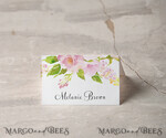 PLATZKARTEN / TISCHKARTEN  
 Boho Eleganz Bold Linie Romantische weiße Hochzeitsplatzkarten, zarte florale Grafik, modernes Design Hochzeitsnamensschilder, einzigartige Hochzeitsstationery, bearbeitbare Textanpassungskarten.1