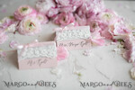PLACE CARDS / TABLE CARDS Lace Romantic Lace Blush Pink Wedding Place Cards with Blush Pink Ribbon, Elegant Name Tags for Your Wedding Tables, Blush Pink Weddign Stationery, Gorgeous Cards8