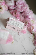 PLACE CARDS / TABLE CARDS Lace Romantic Lace Blush Pink Wedding Place Cards with Blush Pink Ribbon, Elegant Name Tags for Your Wedding Tables, Blush Pink Weddign Stationery, Gorgeous Cards8