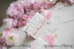 PLACE CARDS / TABLE CARDS Lace Romantic Lace Blush Pink Wedding Place Cards with Blush Pink Ribbon, Elegant Name Tags for Your Wedding Tables, Blush Pink Weddign Stationery, Gorgeous Cards8