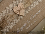 Preonalised wedding Guestbook, Vintage Rustic Instant Photo Book Boho Burlap Instax Wedding Photo Guestbook5