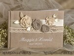 Wedding guestbook for polaroids, Rustic Instant Photo Book  Burlap  Instax Wedding Photo Guestbook5