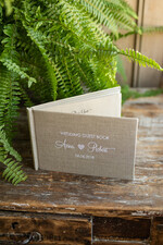 Custom Wedding Guestbook, Vintage Rustic Instant Photo Book Boho Burlap Instax Wedding Photo Guestbook5