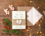 HOCHZEITS EINLADUNGEN rustikal / Landhausstil / Shabby Chic Hochzeitskarten in individuellen Farben, rustikale umweltfreundliche Einladungen9