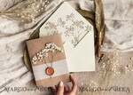 HOCHZEITS EINLADUNGEN rustikal / Landhausstil / Shabby Chic Natürliche Babyatmen Blumen Hochzeitsinvitation Suite, minimalistische rustikale Hochzeitsinvitationen Set, umweltfreundliches Einladungset, Beige moderne Boho Hochzeitskarten.18