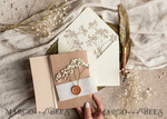 HOCHZEITS EINLADUNGEN rustikal / Landhausstil / Shabby Chic Natürliche Babyatmen Blumen Hochzeitsinvitation Suite, minimalistische rustikale Hochzeitsinvitationen Set, umweltfreundliches Einladungset, Beige moderne Boho Hochzeitskarten.18