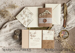 HOCHZEITS EINLADUNGEN rustikal / Landhausstil / Shabby Chic Natürliche Babyatmen Blumen Hochzeitsinvitation Suite, minimalistische rustikale Hochzeitsinvitationen Set, umweltfreundliches Einladungset, Beige moderne Boho Hochzeitskarten.18