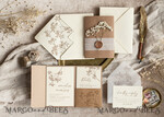 HOCHZEITS EINLADUNGEN rustikal / Landhausstil / Shabby Chic Natürliche Babyatmen Blumen Hochzeitsinvitation Suite, minimalistische rustikale Hochzeitsinvitationen Set, umweltfreundliches Einladungset, Beige moderne Boho Hochzeitskarten.18