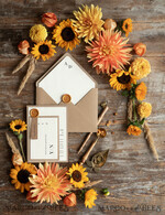 HOCHZEITS EINLADUNGEN rustikal / Landhausstil / Shabby Chic Hochzeitseinladungen individuelle umweltfreundliche Kraft-Papeterie, Hochzeitseinladungen mit Wachssiegel und handgemachtem Umschlag, Rustikale Einladungen13