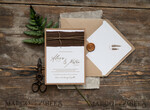 HOCHZEITS EINLADUNGEN rustikal / Landhausstil / Shabby Chic Druck von Hochzeitseinladungen, natürliche rustikale Schreibwaren7