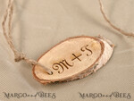 wedding favors, heart or custom design wooden tag3