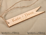 cute wedding favor cards, custom shape wooden tags3