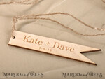 cute wedding favor cards, custom shape wooden tags3