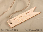 Wedding Thank You favors, engraved wood tags3