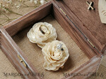 RING BEARER BOXES & PILLOWS Epoxy Wedding rings Box Presoanlised wedding Ring box for 2 or 3 rings, wood wedding ring box  • rustic wedding rings box • real flowers in resin luxury ring box5
