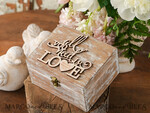 RING BEARER BOXES & PILLOWS Epoxy Wedding rings Box Presoanlised wedding Ring box for 2 or 3 rings, wood wedding ring box  • rustic wedding rings box • real flowers in resin luxury ring box11