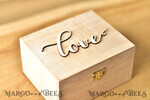 RING BEARER BOXES & PILLOWS Epoxy Wedding rings Box Presonaised Ring Box for wedding bands, engraved wedding ring box  • personalised rustic ring box • real flowers in epoxy luxury ring box4