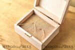 RING BEARER BOXES & PILLOWS Epoxy Wedding rings Box Presonaised Ring Box for wedding bands, engraved wedding ring box  • personalised rustic ring box • real flowers in epoxy luxury ring box4